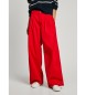 Pepe Jeans Pantalon chino  jambe large rouge Goa