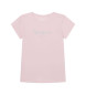 Pepe Jeans T-shirt rosa Hana glitterata