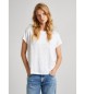 Pepe Jeans Lilian Kurzarm-T-Shirt weiß