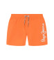 Pepe Jeans Orangefarbener Logo-Badeanzug