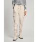 Pepe Jeans New Crusade jogger hlače bele barve