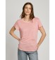 Pepe Jeans T-shirt à manches courtes Megan rose