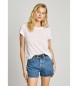 Pepe Jeans Megan Korte Mouw T-shirt Wit