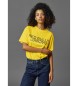 Red Bull Racing x Pepe Jeans Żółta koszulka unisex z nadrukiem