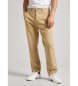 Pepe Jeans Beige Regular Chino Trousers