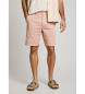 Pepe Jeans Pink stretch twill fabric chino shorts