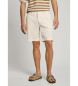 Pepe Jeans Chino shorts in white stretch twill fabric