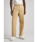 Pepe Jeans Relaxed Straight Straight Carpenter Trousers beige