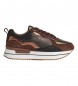 Pepe Jeans Pantofole in pelle marrone Rusper Nas