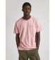 Pepe Jeans Einzelnes Carrinson-T-Shirt rosa