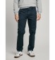 Pepe Jeans Pantalon chino en popeline de coton marine