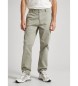 Pepe Jeans Calas chino verdes de corte justo