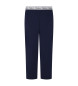 Pepe Jeans Ensfarvede marineblå bukser