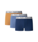 Pepe Jeans Set di 3 boxer tinta unita blu, blu navy, giallo