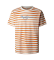 Pepe Jeans Camiseta Striped Eggo naranja