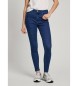 Pepe Jeans Dżinsy Super Skinny Hw niebieskie