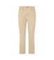 Pepe Jeans Konisch zulaufende Hose hellbeige