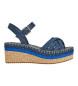 Pepe Jeans Witney Colors blå sandaler -Hælhøjde 7,3 cm