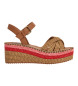 Pepe Jeans Witney Colors brune sandaler -Hælhøjde 7,3cm