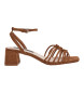 Pepe Jeans Zoe Colors brown sandals -Heel height 6cm