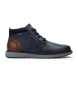 Pikolinos Navy Bilbao Leather Ankle Boots