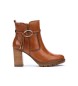 Pikolinos Botines de Piel Connelly marrón -Altura tacón 9cm-