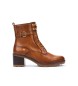 Pikolinos Botins de couro Llanes castanhos -Altura do salto 6cm