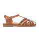 Pikolinos Braune Formentera-Ledersandalen