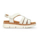 Pikolinos Sandales en cuir Salma blanc cass