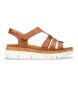 Pikolinos Bruine Salma Leren Sandalen