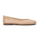 Pikolinos Carmona Ballerina-Pumps aus beigem Leder