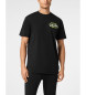 Plein Sport Camiseta Neck SS Logo negro