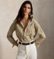 Polo Ralph Lauren Bomuldsskjorte med striber Relaxed Fit beige