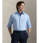 Polo Ralph Lauren Camisa de lino Custom Fit azul