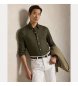 Polo Ralph Lauren Custom Fit Linen Shirt green