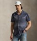 Polo Ralph Lauren Camicia in maglia traforata a righe blu navy