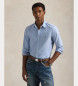 Polo Ralph Lauren Camisa Oxford de corte justo azul