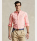 Polo Ralph Lauren Camisa Oxford Slim Fit cor-de-rosa