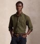Polo Ralph Lauren Camicia oxford tinta Custom Fit verde