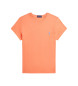 Polo Ralph Lauren Orangefarbenes T-Shirt mit Rundhalsausschnitt