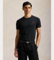 Polo Ralph Lauren T-shirt de malha personalizada em preto