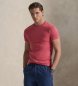 Polo Ralph Lauren T-shirt rossa personalizzata in maglia slim fit