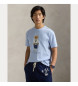 Polo Ralph Lauren Bear blue slim fit t-shirt