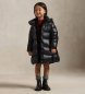 Polo Ralph Lauren Longue doudoune bleue à capuche
