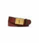 Polo Ralph Lauren Leather belt with brown horse plate buckle