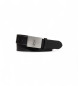 Polo Ralph Lauren Leather belt with black horse plaque buckle