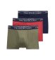 Polo Ralph Lauren Conjunto de 3 cuecas boxer de algodão elástico multicolor