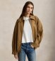 Polo Ralph Lauren Coupe-vent en coton surdimensionné marron
