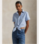 Polo Ralph Lauren Katoenen Cotton Oxford overhemd met blauwe strik
