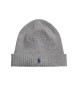 Polo Ralph Lauren Bonnet de laine avec cheval gris